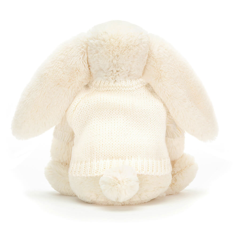 Bashful Cream Bunny with Personalized Cream Jumper | Jellycat