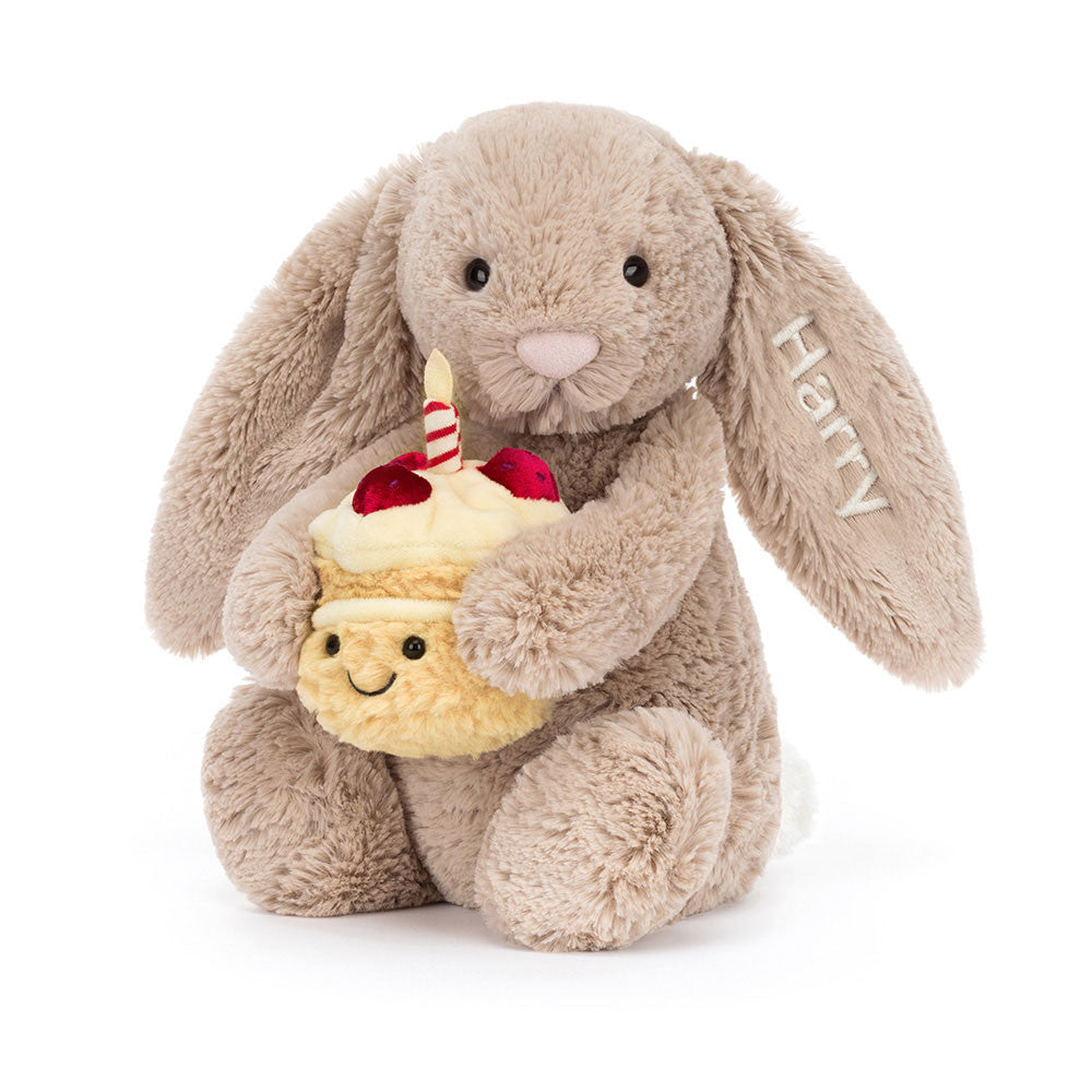 Personalized Bashful Beige Bunny 'Birthday' | Jellycat