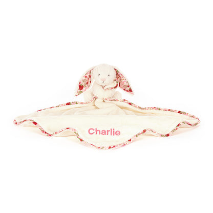 Personalized Blossom Cream Bunny 'Berry' Soother | Jellycat