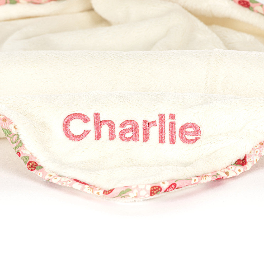 Personalized Blossom Cream Bunny 'Berry' Soother | Jellycat