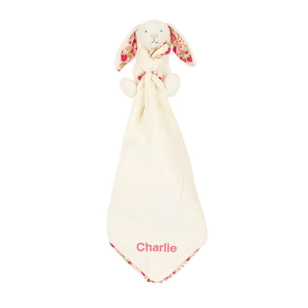 Personalized Blossom Cream Bunny 'Berry' Soother | Jellycat