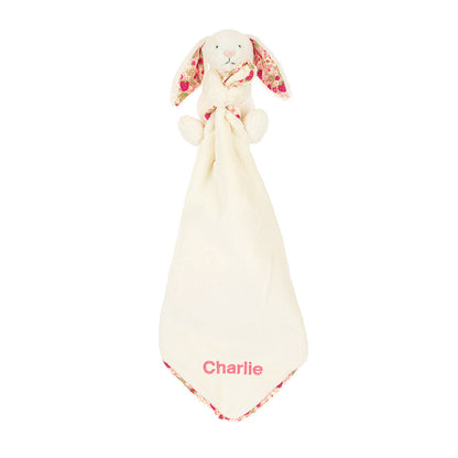 Personalized Blossom Cream Bunny 'Berry' Soother | Jellycat