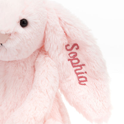 Personalized Bashful Pink Bunny Medium | Jellycat