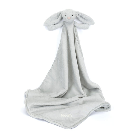 Personalized Bashful Silver Bunny Blankie | Jellycat