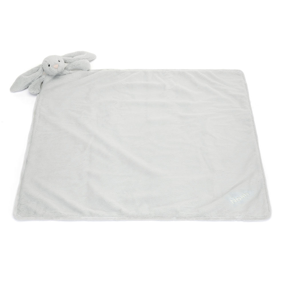 Personalized Bashful Silver Bunny Blankie | Jellycat