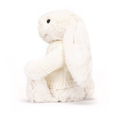 Bashful Cream Bunny with Personalized Cream Jumper | Jellycat