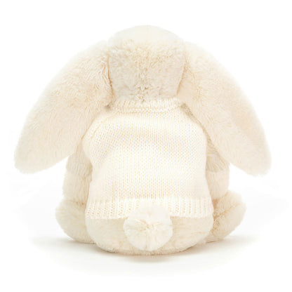 Bashful Cream Bunny with Personalized Cream Jumper | Jellycat