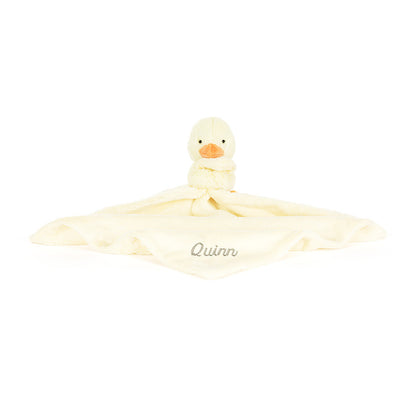 Personalized Bashful Duckling Soother | Jellycat