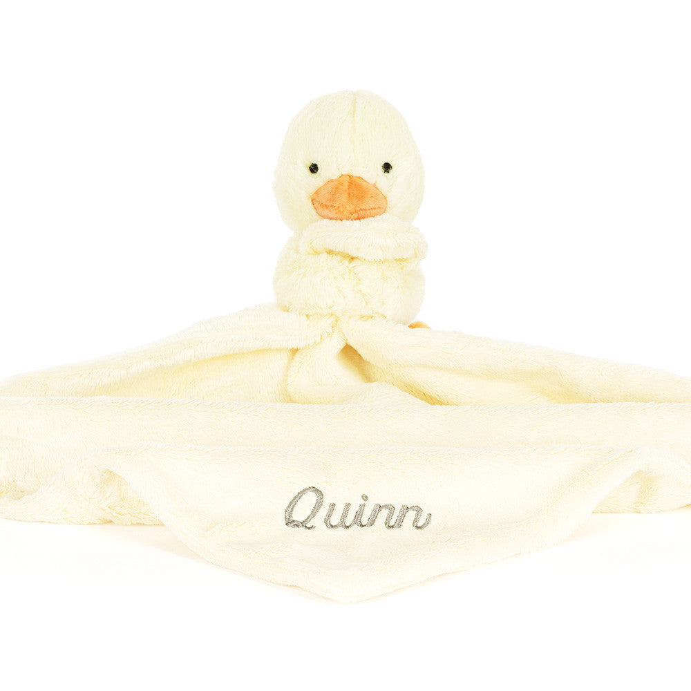Personalized Bashful Duckling Soother | Jellycat