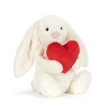 Bashful Red Love Heart Bunny | Jellycat