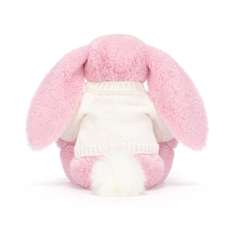 Blushkin Blossom Luxe Bunny with Personalized Cream Jumper | Jellycat