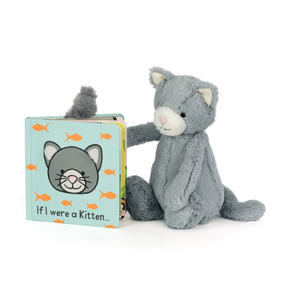 If I Were a Kitten Board Book and Bashful Kitten Original | Jellycat