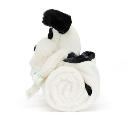 Bashful Black & Cream Puppy Blankie | Jellycat