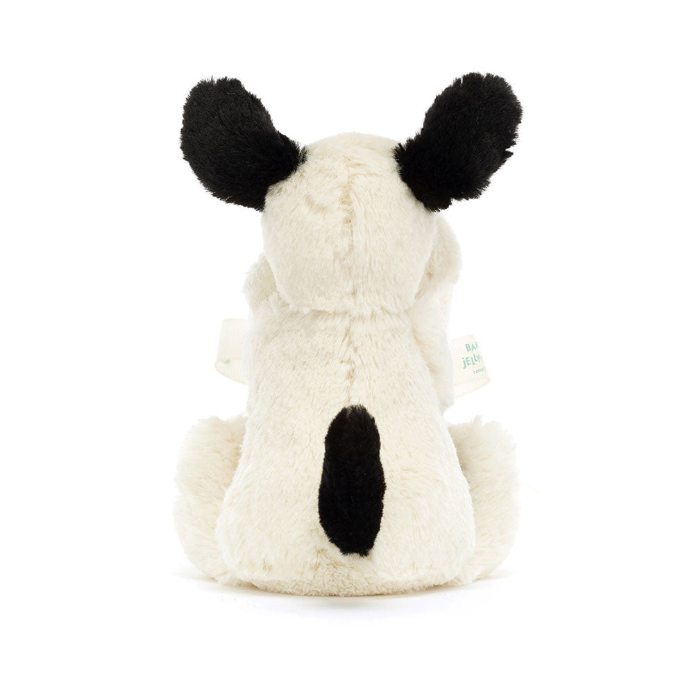 Bashful Black & Cream Puppy Soother | Jellycat