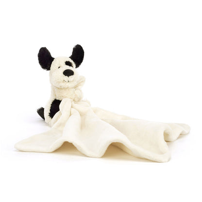 Bashful Black & Cream Puppy Soother | Jellycat