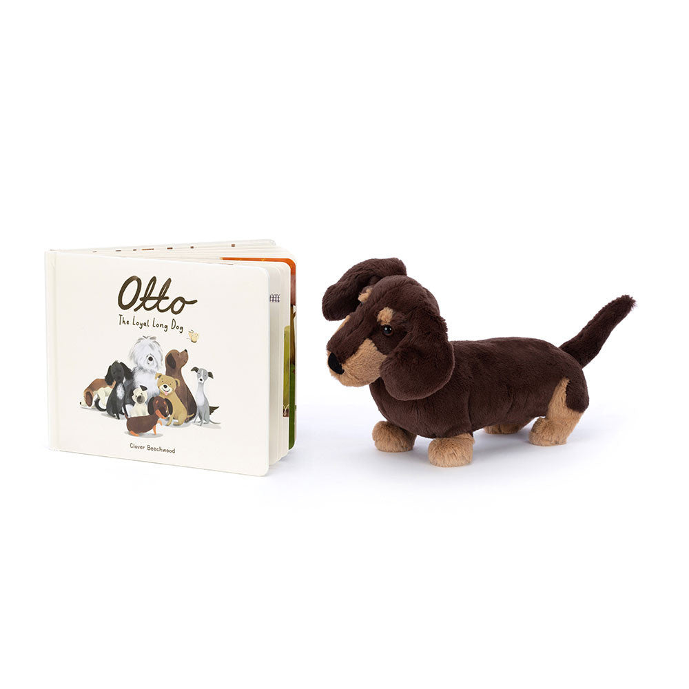 Otto the Loyal Long Dog Book & Otto Sausage Dog Medium | Jellycat