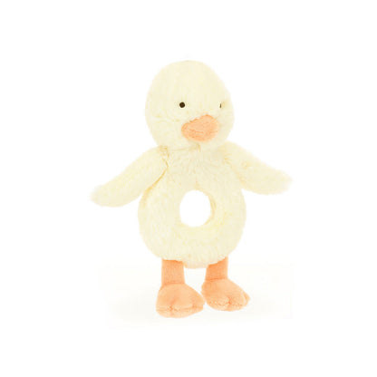 Bashful Duckling Ring Rattle | Jellycat