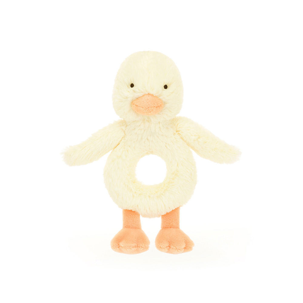 Bashful Duckling Ring Rattle | Jellycat