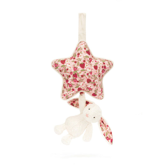 Blossom Cream Bunny 'Berry' Musical Pull | Jellycat