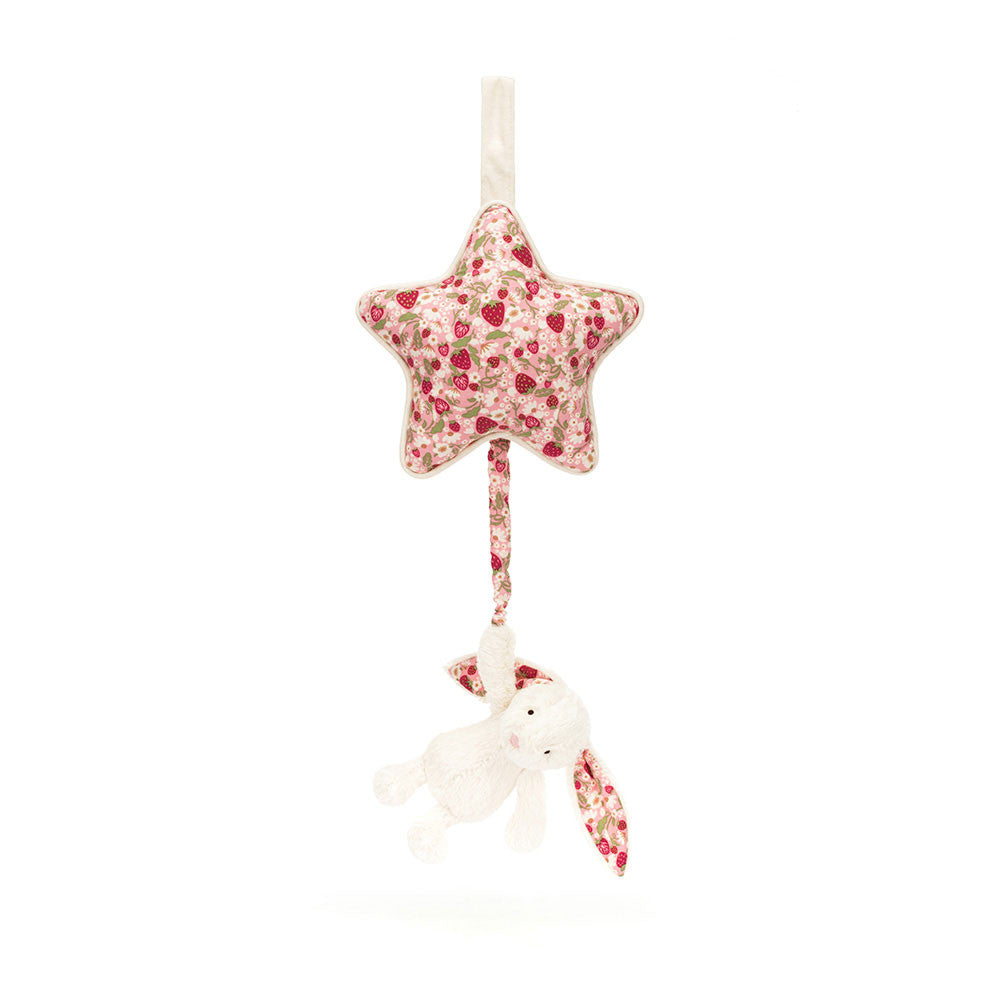 Blossom Cream Bunny 'Berry' Musical Pull | Jellycat
