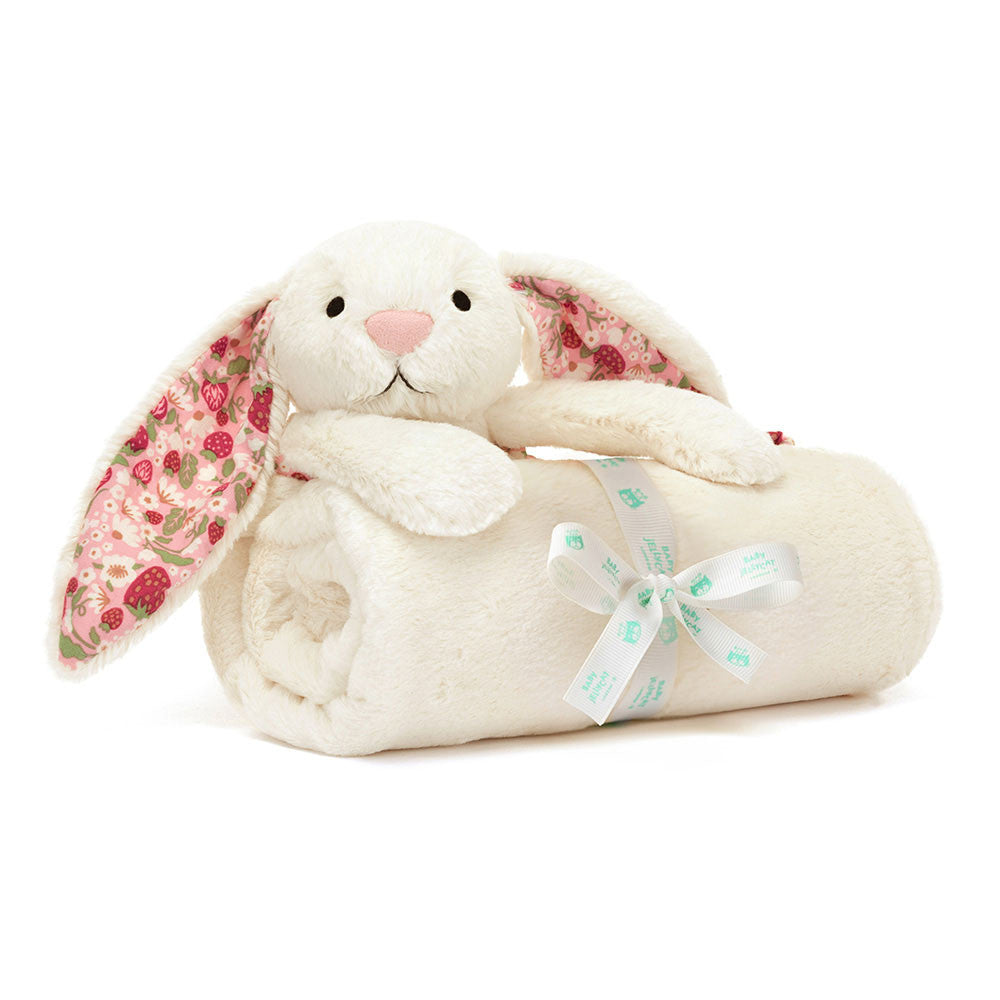 Blossom Cream Bunny 'Berry' Blankie | Jellycat
