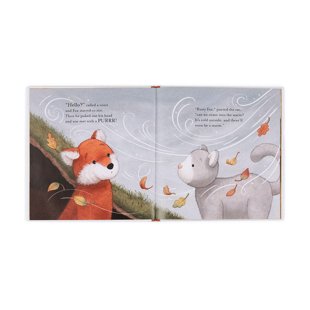 Warm in the Storm Book & Bashful Fox Cub Medium | Jellycat