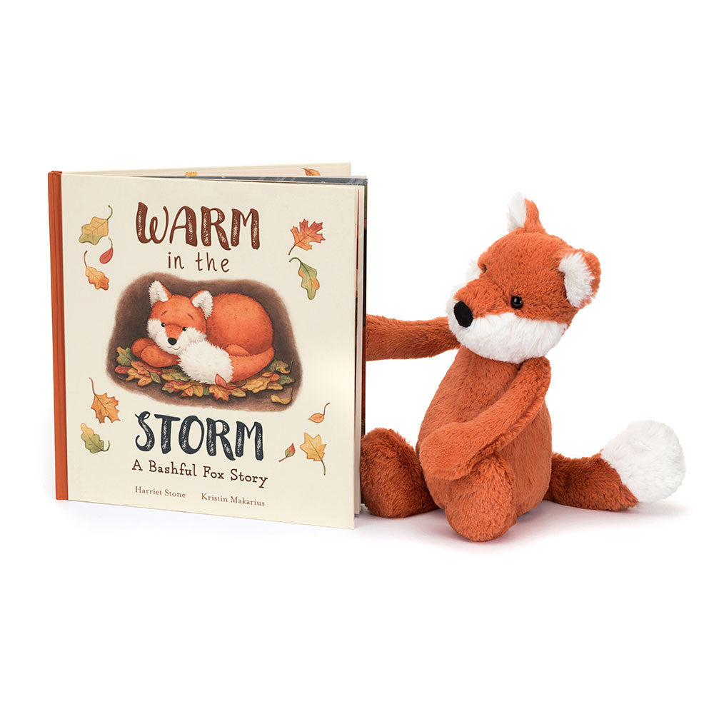 Warm in the Storm Book & Bashful Fox Cub Medium | Jellycat