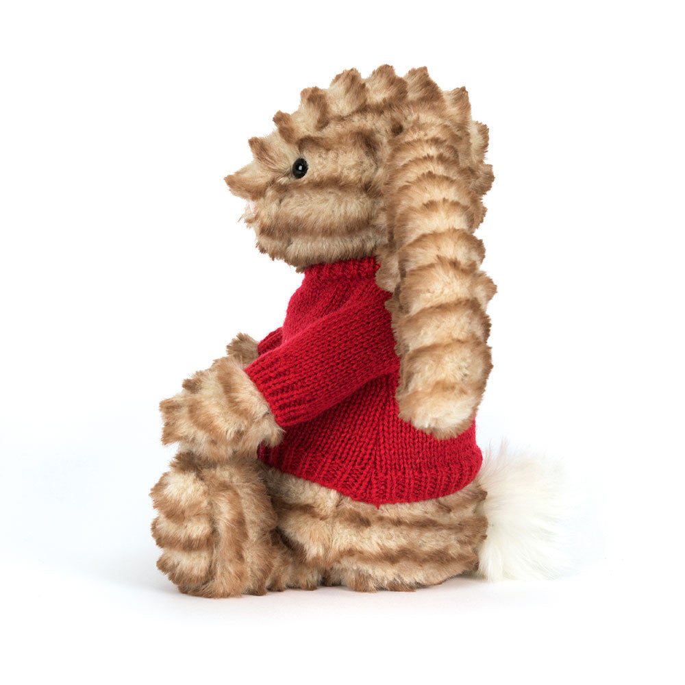 Bashful Luxe Bunny Juniper with Personalized Red Jumper | Jellycat
