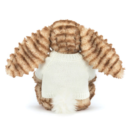 Bashful Luxe Bunny Juniper with Personalized Cream Jumper | Jellycat