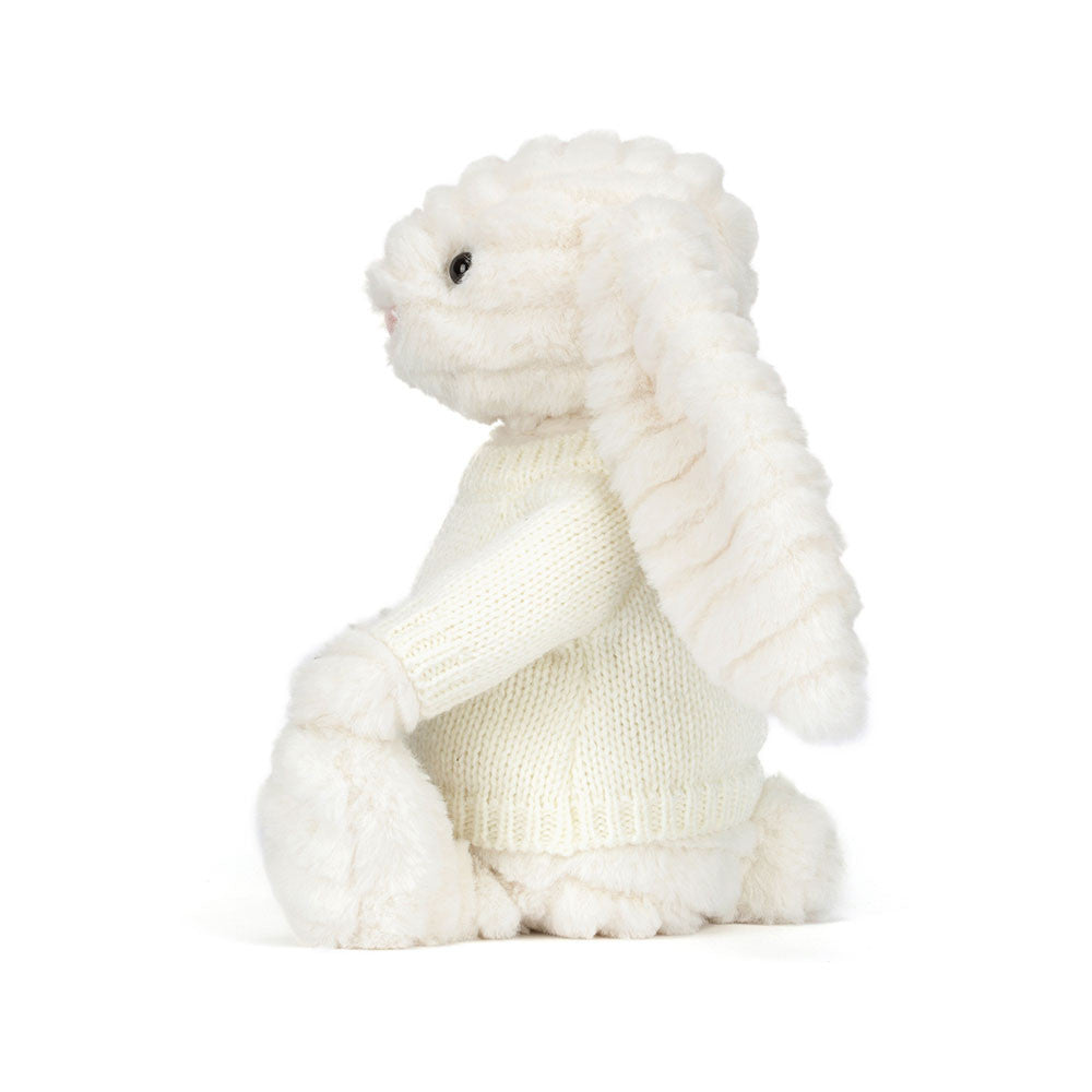 Bashful Luxe Bunny Nimbus with Personalized Cream Jumper | Jellycat