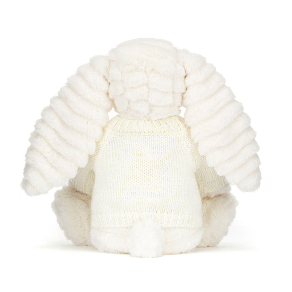 Bashful Luxe Bunny Nimbus with Personalized Cream Jumper | Jellycat