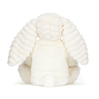 Bashful Luxe Bunny Nimbus with Personalized Cream Jumper | Jellycat