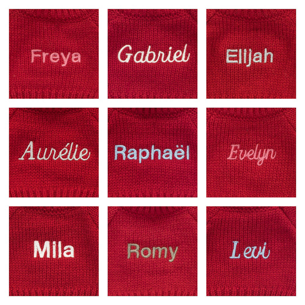 Bashful Monkey with Personalized Red Jumper | Jellycat