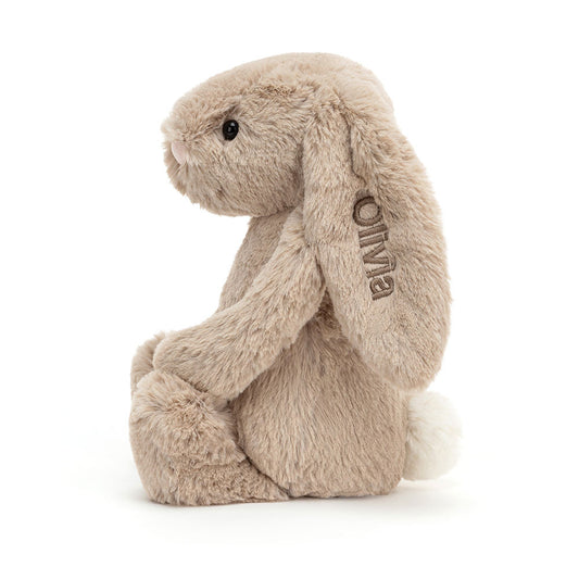 Personalized Bashful Beige Bunny Medium | Jellycat