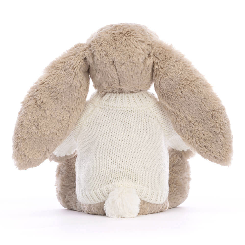 Bashful Beige Bunny with Personalized Cream Jumper | Jellycat