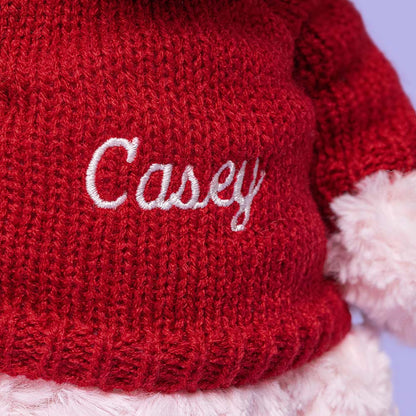 Leola Bear with Personalized Red Jumper | Jellycat
