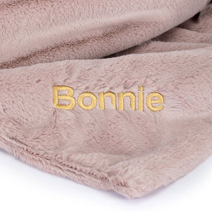 Personalized Bashful Luxe Bunny Rosa Blankie | Jellycat