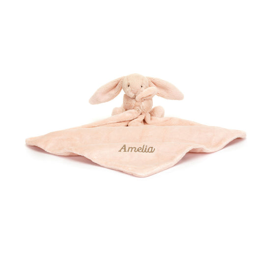 Personalized Bashful Blush Bunny Soother | Jellycat