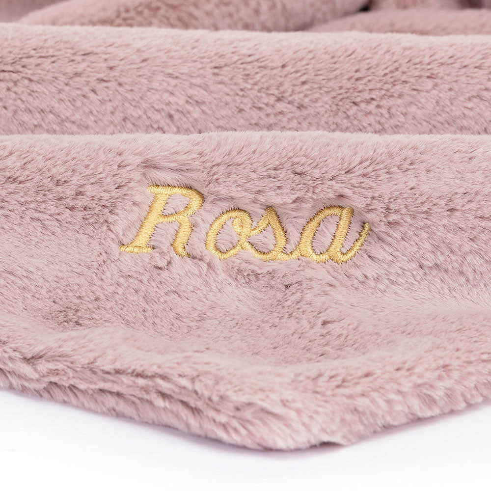 Personalized Bashful Luxe Bunny Rosa Soother | Jellycat