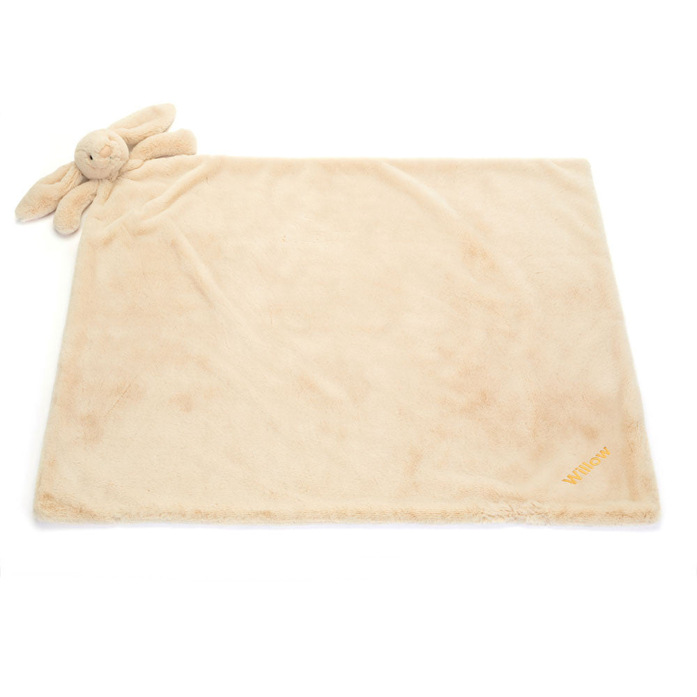Personalized Bashful Luxe Bunny Willow Blankie | Jellycat
