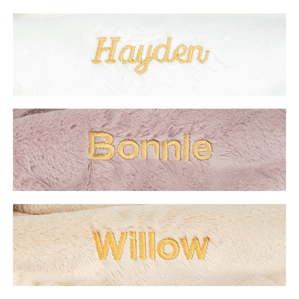 Personalized Bashful Luxe Bunny Willow Blankie | Jellycat