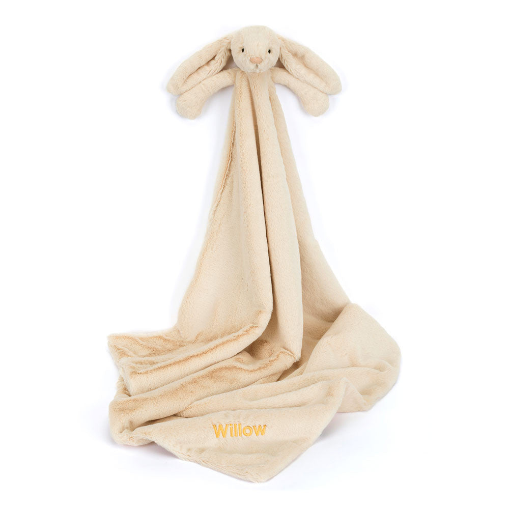 Personalized Bashful Luxe Bunny Willow Blankie | Jellycat