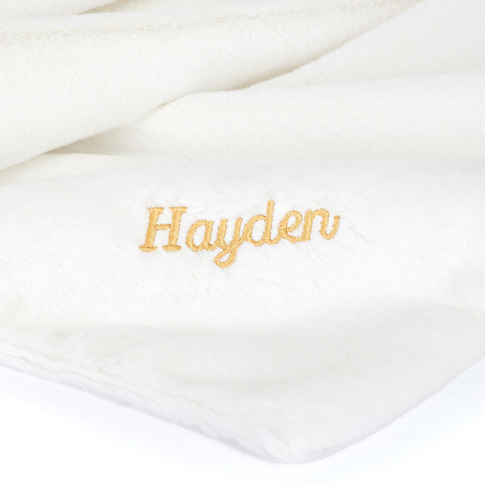 Personalized Bashful Luxe Bunny Luna Blankie | Jellycat