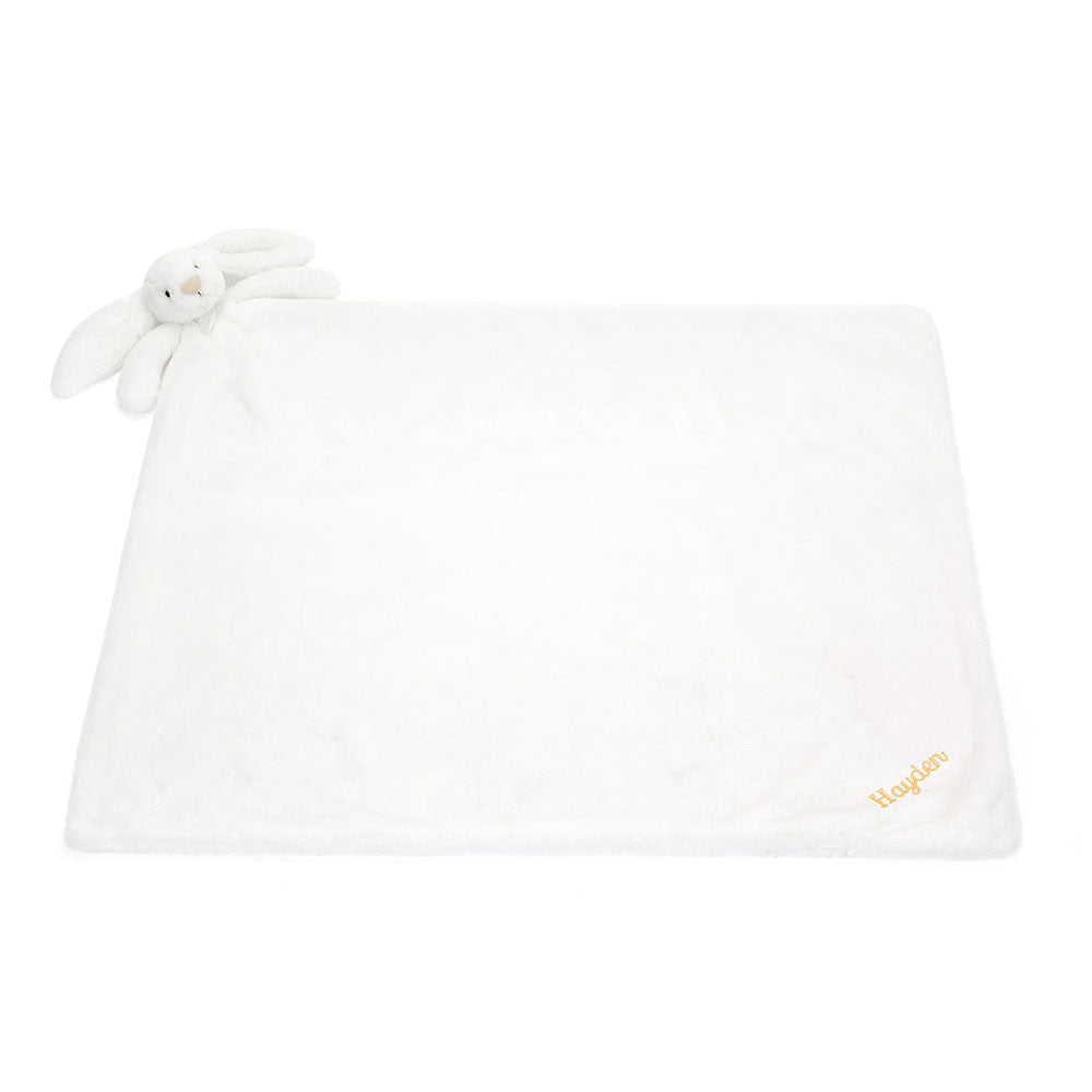 Personalized Bashful Luxe Bunny Luna Blankie | Jellycat
