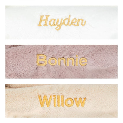 Personalized Bashful Luxe Bunny Luna Blankie | Jellycat
