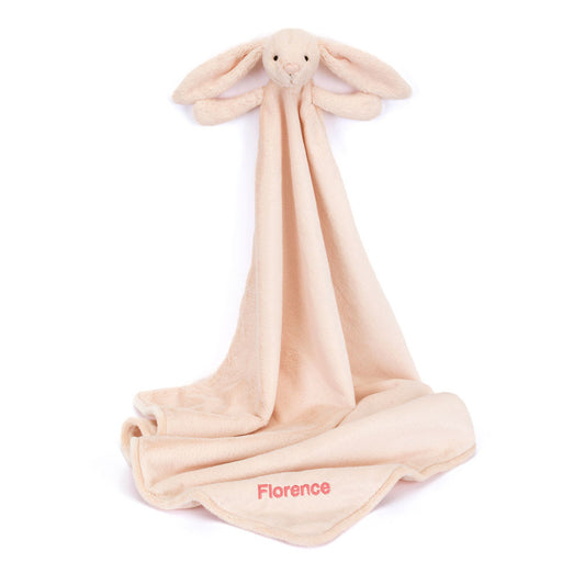 Personalized Bashful Blush Bunny Blankie | Jellycat