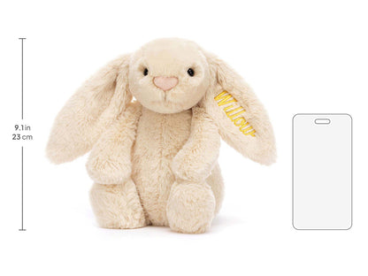 Personalized Bashful Luxe Bunny Willow Medium | Jellycat