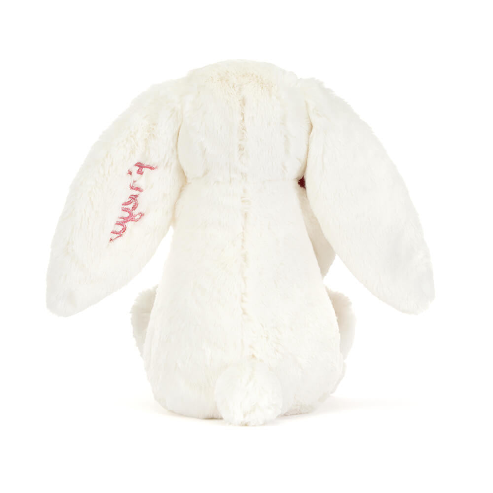 Personalized Cream Bunny with Rose | Jellycat