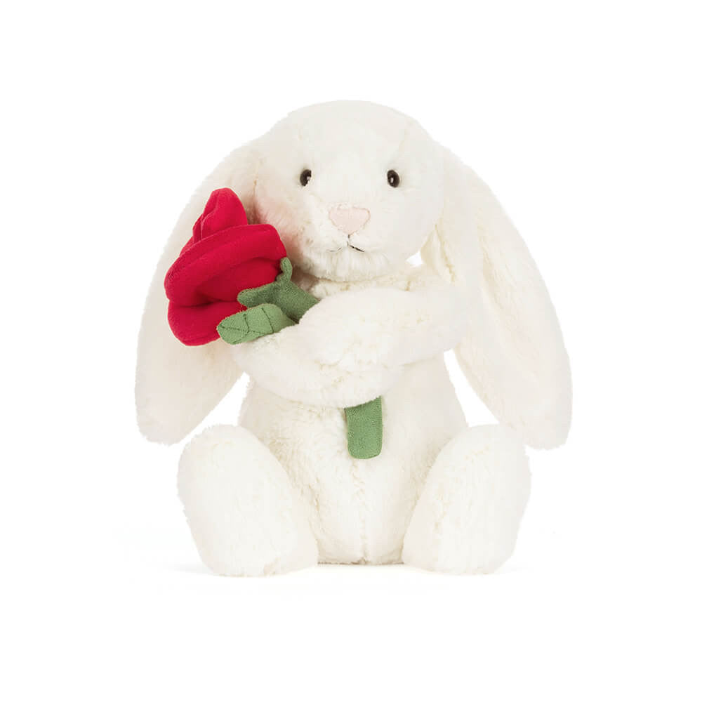 Cream Bunny with Rose | Jellycat