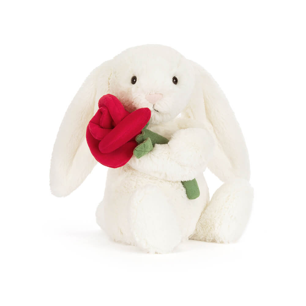 Cream Bunny with Rose | Jellycat